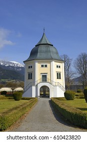 ADMONT, AUSTRIA – MARCH 25, 2017: Garden Pavilion Of Admont Abbey Is A Benedictine Monastery Located On The Enns River In The Town Of Admont. Dedicated To Saint Blaise, Abbey Was Founded In 1074