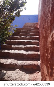 Adobe Stairs In Sunlight