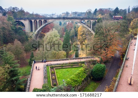 Adolphe bridge in Luxembourg