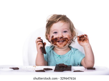 Baby Eating Chocolate Images Stock Photos Vectors Shutterstock