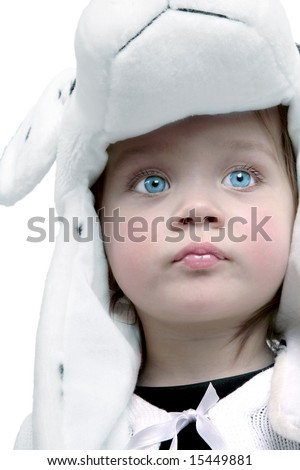 Similar – Image, Stock Photo happy curious girl