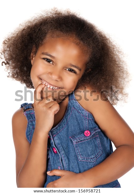 Adorable Cute African Child Afro Hair Stock Photo 156958721 | Shutterstock