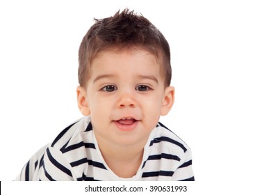 Adorable Kid Isolated On White Background Stock Photo 390631993 ...