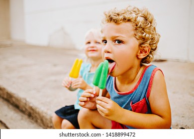 517 Kid licking popsicle Images, Stock Photos & Vectors | Shutterstock