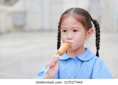 Adorable Little Asian Child Girl School Stock Photo 1175177443 ...