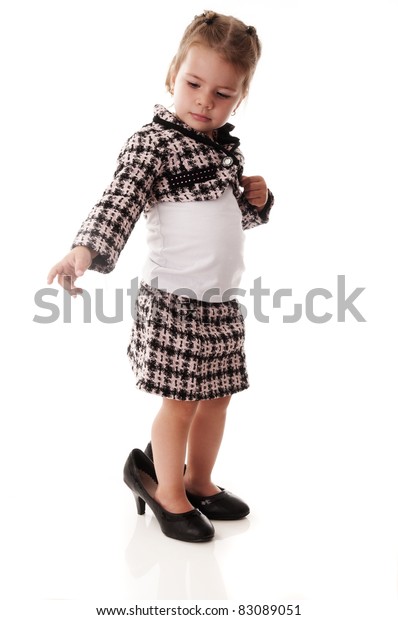 baby walking in high heels