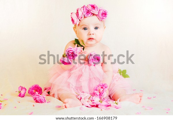 Adorable Little Girl Dressed Ballerina Tutu Stock Photo (Edit Now ...