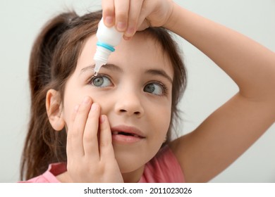 Adorable Little Girl Using Eye Drops Stock Photo 2011023026 | Shutterstock