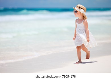 white beach dress for little girl