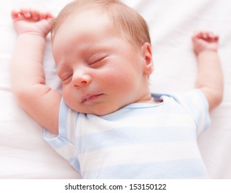 Adorable Newborn Baby Sleeping