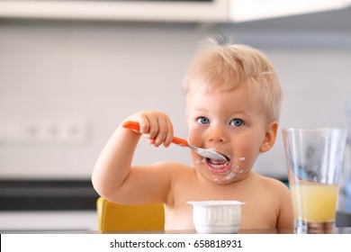 Boy Eating Meal Stock Photo (Edit Now) 201217931