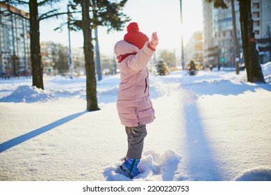 Adorable Preschooler Girl Having Fun Beautiful Stock Photo 2200220753 ...