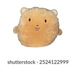 Adorable Round Bear Plush Toy with Pink Cheeks