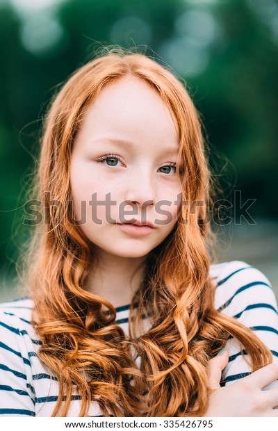 Adorable Smiling Young Woman Green Eyes Stock Photo Edit Now