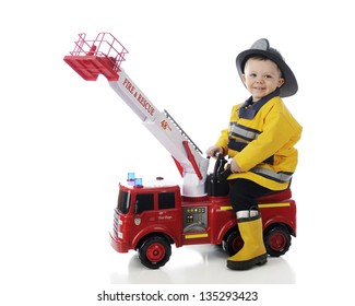kids playing with fire trucks
