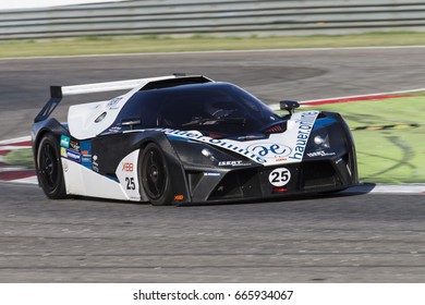 Adria, Rovigo, Italy - September 17, 2016: Ktm X-Bow Elite GT4, Driven By Hauer Mathias,  During Race At The American Speed Weekend In Adria International Raceway.