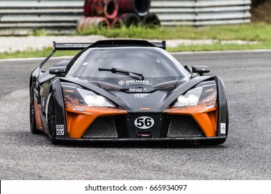 Adria, Rovigo, Italy - September 17, 2016: Ktm X-Bow Elite GT4, Driven By Miniberger Tomas,  During Race At The American Speed Weekend In Adria International Raceway.