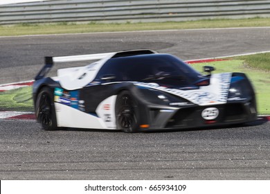 Adria, Rovigo, Italy - September 17, 2016: Ktm X-Bow Elite GT4, Driven By Hauer Mathias,  During Race At The American Speed Weekend In Adria International Raceway.