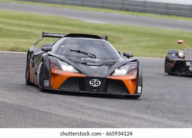 Adria, Rovigo, Italy - September 17, 2016: Ktm X-Bow Elite GT4, Driven By Miniberger Tomas,  During Race At The American Speed Weekend In Adria International Raceway.