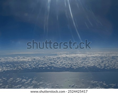 Similar – Image, Stock Photo Green sea, blue sky, clouds