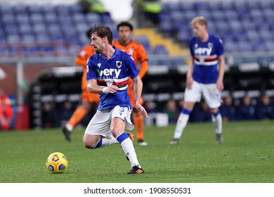 Adrien Silva Of Uc Sampdoria  During The Serie A Match Between Uc Sampdoria And Juventus Fc At Stadio Luigi Ferraris On January 30, 2021 In Genoa, Italy.