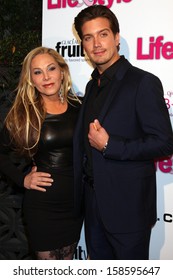 Adrienne Maloof And Jacob Busch At The Hollywood In Bright Pink, Bagatelle LA, West Hollywood, CA 10-09-13