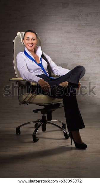 Adult Business Woman Dressed Into Pants Stock Photo Edit Now