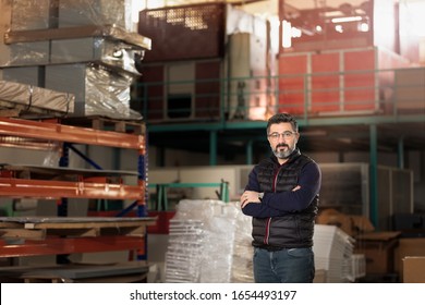 Adult Businessman in Factory stock photo - Powered by Shutterstock