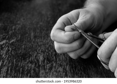 353 Man cutting his finger nails Images, Stock Photos & Vectors ...