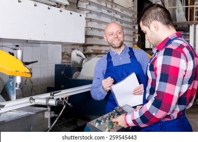 Adult Manager Approving Employee Work Pvc Stock Photo 259545443 ...