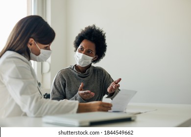 Adult Woman Having A Deep Conversation With Her Doctor.