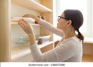 Woman Opening Cabinet Images Stock Photos Vectors Shutterstock