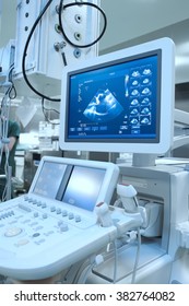 Advance Ultrasound Machine In Hospital.