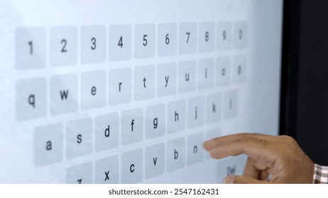 An advanced Interactive Touchscreen Keyboard Interface designed for enhanced user experience. Media