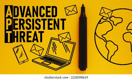 Advanced persistent threat APT is shown using a text