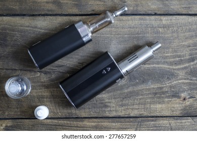 Advanced personal vaporizer or e-cigarette, close up