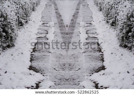 Similar – blow snow Landscape Winter