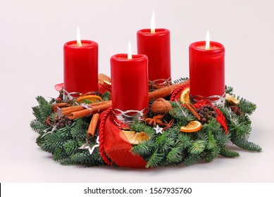 Advent wreath on the 4th of Advent
