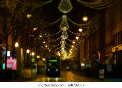 Advent In Zagreb Night
