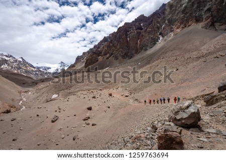 Similar – Aconcagua Trekking Hiking