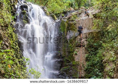 Image, Stock Photo Costa Rica waterfall