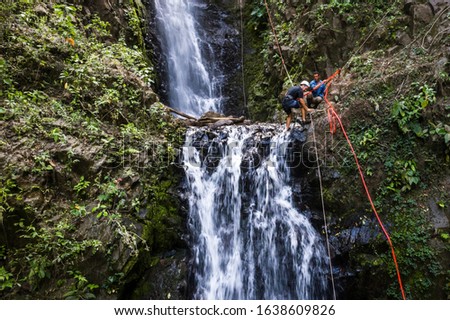 Similar – Image, Stock Photo Costa Rica waterfall