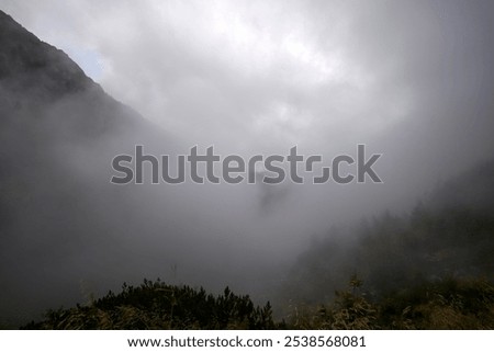 Similar – Rainy weather in the mountains