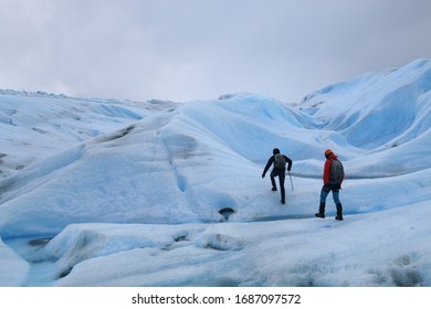 Adventurous Hike on the beautiful Grey Glacier in the Torres del Paine Nationalpark in Patagonia, Chile