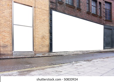 Advertising Blank Poster Site Or Billboard  In London