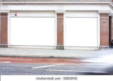 Advertising Blank Poster Site Or Billboard  In London