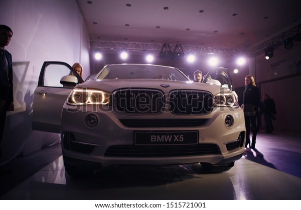 advertising car BMW, Moscow,\
1.11.2018: concept demonstration, wheels, tires, metal, car surface\
closeup
