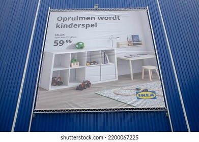 Advertising Ikea Building At Amsterdam The Netherlands 9-9-2022