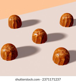 Advertising - product photo of milk chocolate truffles 