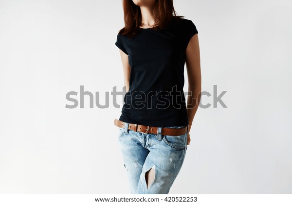 Advertising Tshirt Design Concept Cropped Portrait Stock Photo Edit Now 420522253,Round Designer Glasses